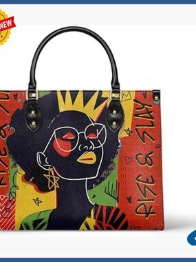 Premium Leather Satchel Handbag, Fits 13" Laptop, Spacious Work Tote